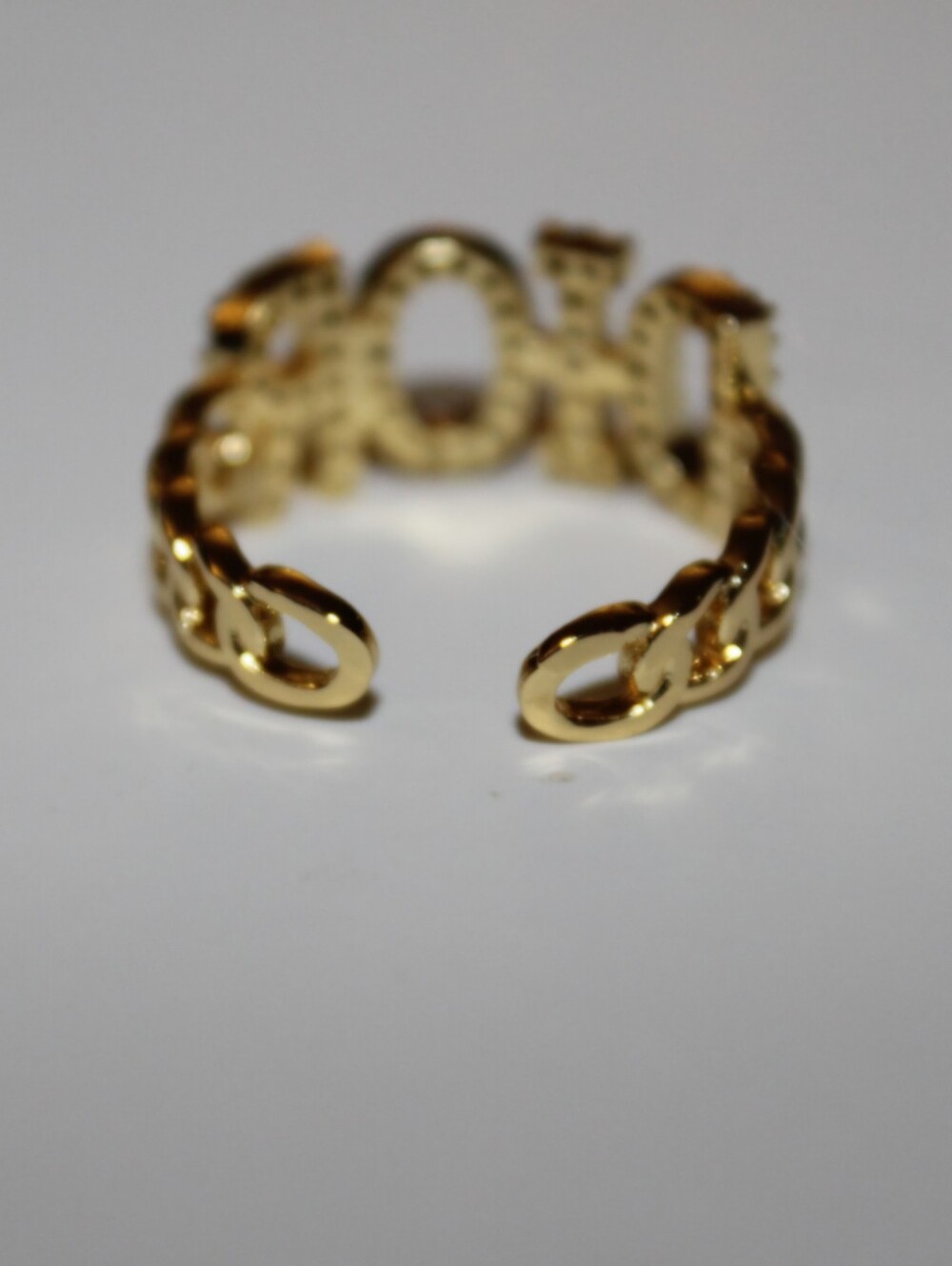 Aura Monogram Ring - Golden Aura - Picture 7 of 7